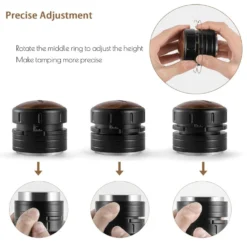 MHW-3Bomber Slow Rebound Palm Tamper Adjustable Depth 58.35MM Ripple Base 10 MHW-3Bomber Slow Rebound Palm Tamper Adjustable Depth 58.35MM Ripple Base -Coffee Machine Shop Slowtamper2