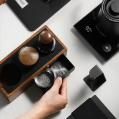 MHW-3Bomber Multi Functional Residue Knock Box Large And Small -Coffee Machine Shop Woodportafilterholder4 22b8a0c4 217d 4943 a94d 7ffd62860341