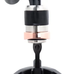 The Flair PRO 3 Black Lever Espresso Machine -Coffee Machine Shop chrome black front scaled